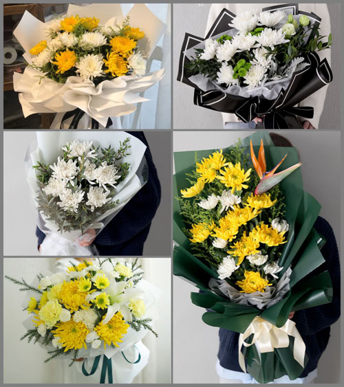 贵州贵阳清镇市站街镇破岩村白事花束代送